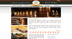 Desktop Screenshot of gosciniecrutikal.pl